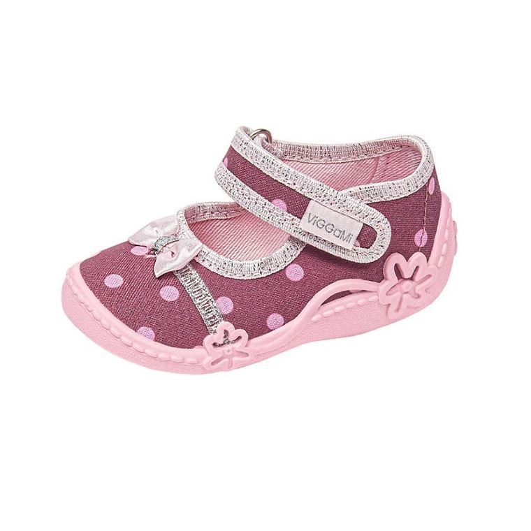 Kapcie dziewczęce, różowe, Vi-GGa-Mi