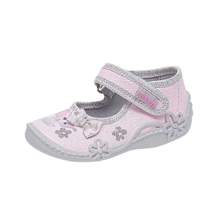 Kapcie dziewczęce, różowe, Vi-GGa-Mi