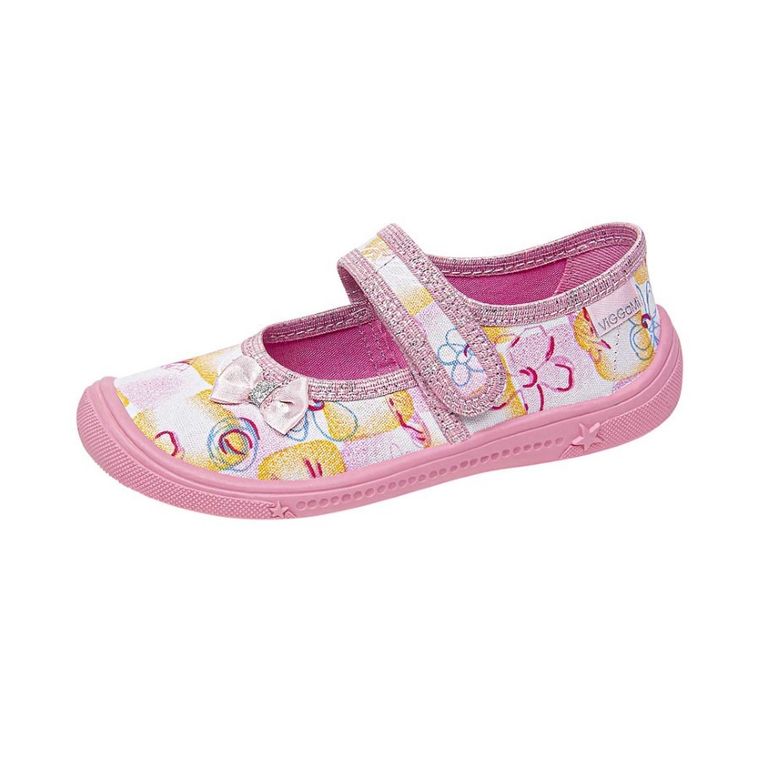 Kapcie dziewczęce, różowe, Vi-GGa-Mi
