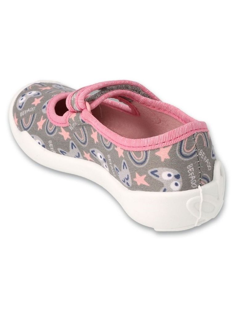 Kapcie dziewczęce, szare, Befado