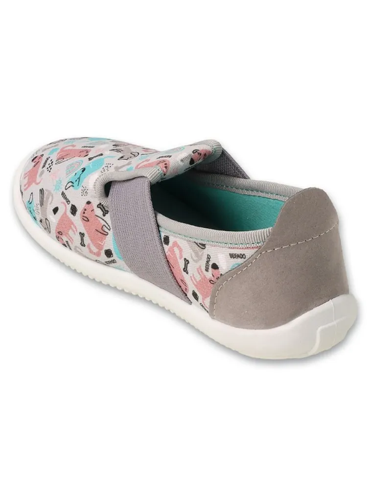 Kapcie dziewczęce, szare, Befado