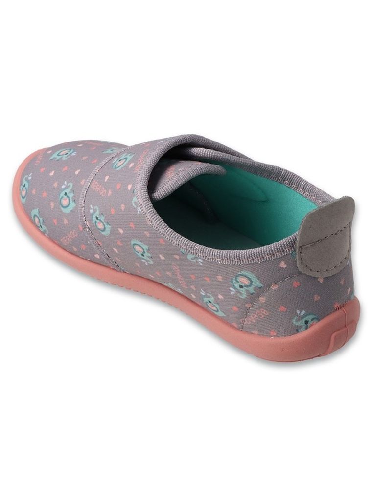 Kapcie dziewczęce, szare, Befado