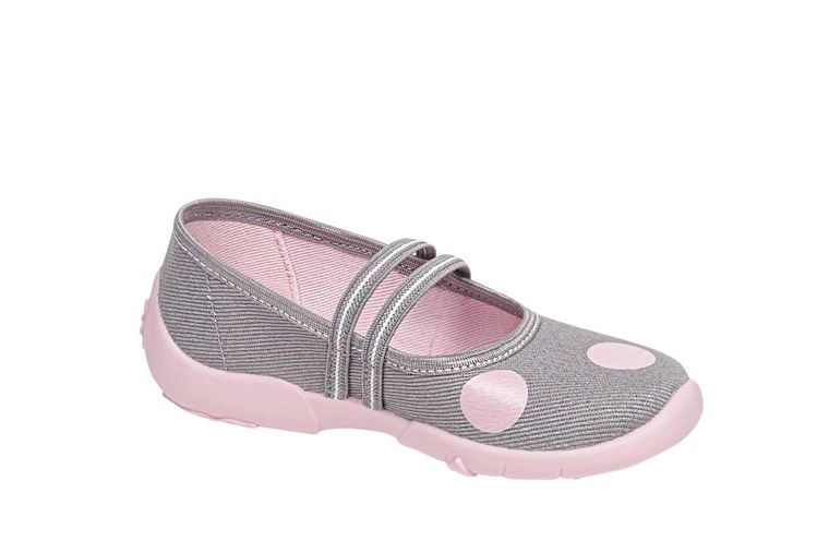 Kapcie dziewczęce, szare, Czeszka, Vi-GGa-Mi