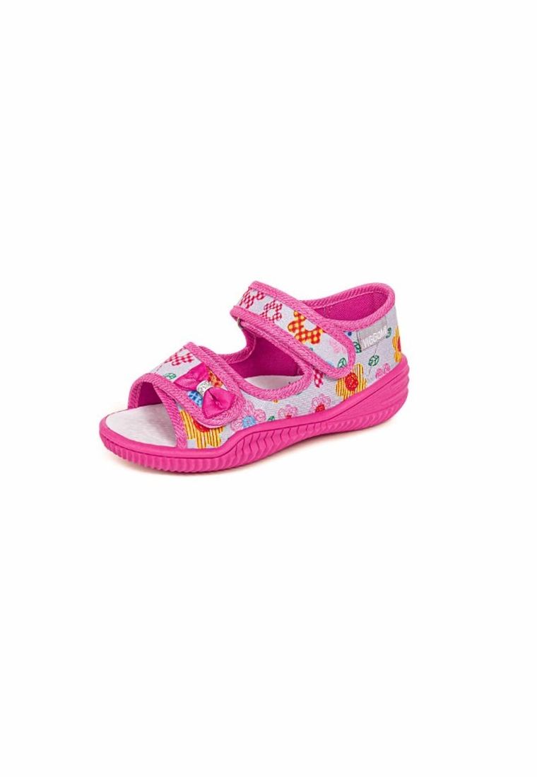 Kapcie dziewczęce, szare, Hania, Vi-GGa-Mi