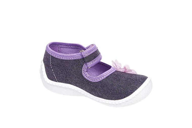 Kapcie dziewczęce, szare, Lenka, Vi-GGa-Mi