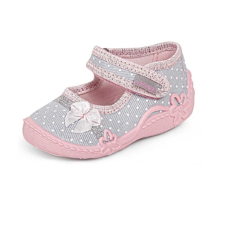 Kapcie dziewczęce, szare, Vi-GGa-Mi