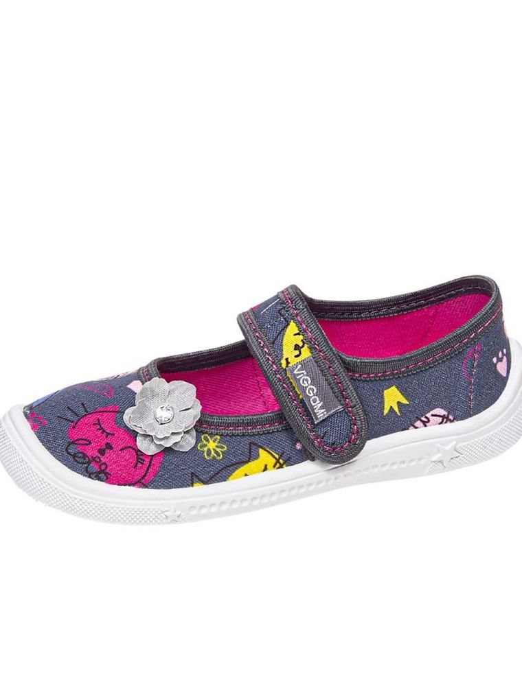 Kapcie dziewczęce, szare, Vi-GGa-Mi