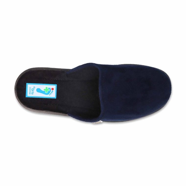 Kapcie męskie, granatowe, Dr Orto