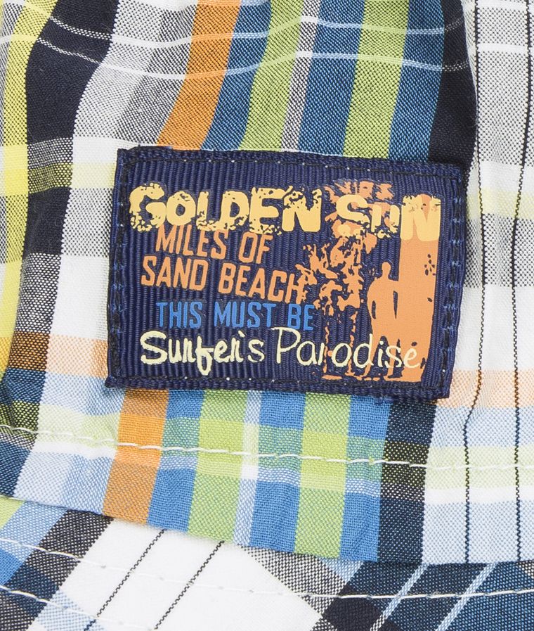 Kapelusz chłopięcy, mix, kratka, Döll