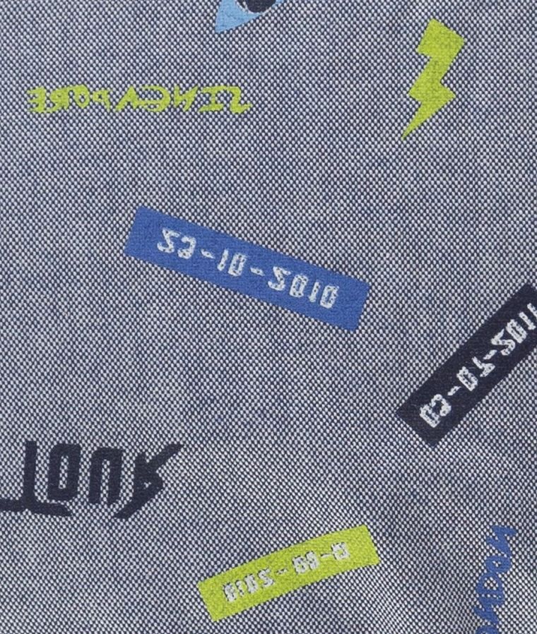 Kapelusz chłopięcy, niebieski, napisy, Döll