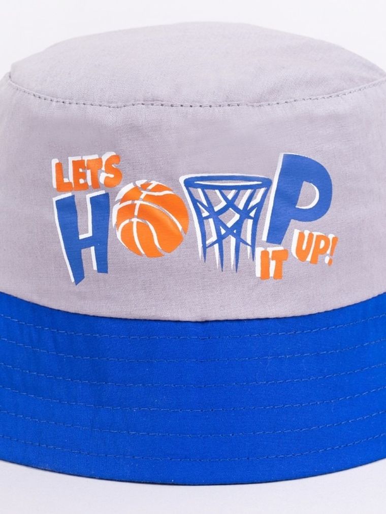 Kapelusz chłopięcy, szary, Yoclub