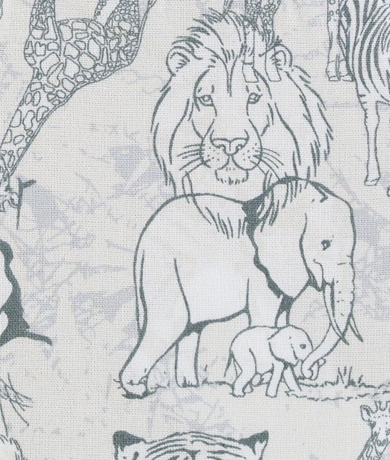 Kapelusz chłopięcy, szary, zwierzęta, Döll