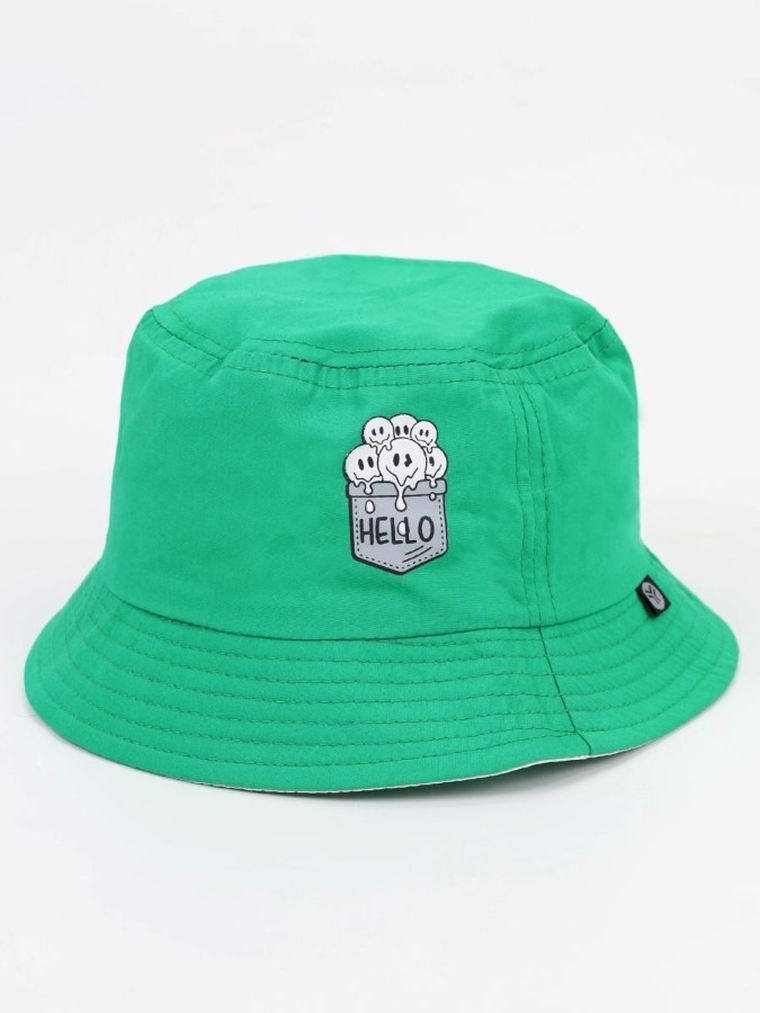 Kapelusz chłopięcy, zielony, Yoclub