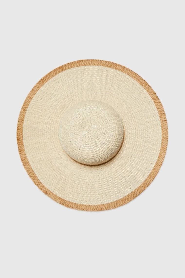 Kapelusz damski, beżowy, Moodo