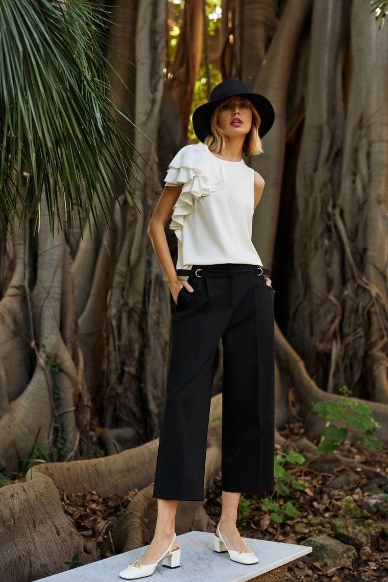 Kapelusz damski, czarny, Moodo