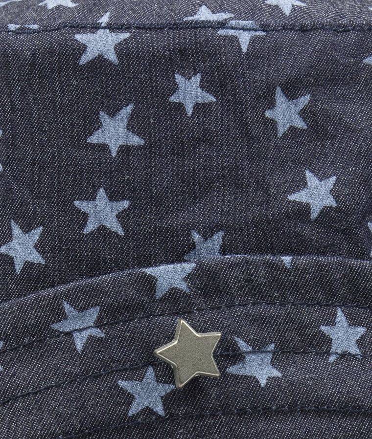 Kapelusz dziecięcy, granatowy, gwiazdki, Döll