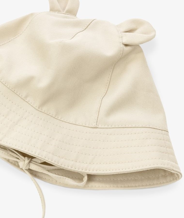 Kapelusz dziecięcy, wiązany, beżowy, Iltom