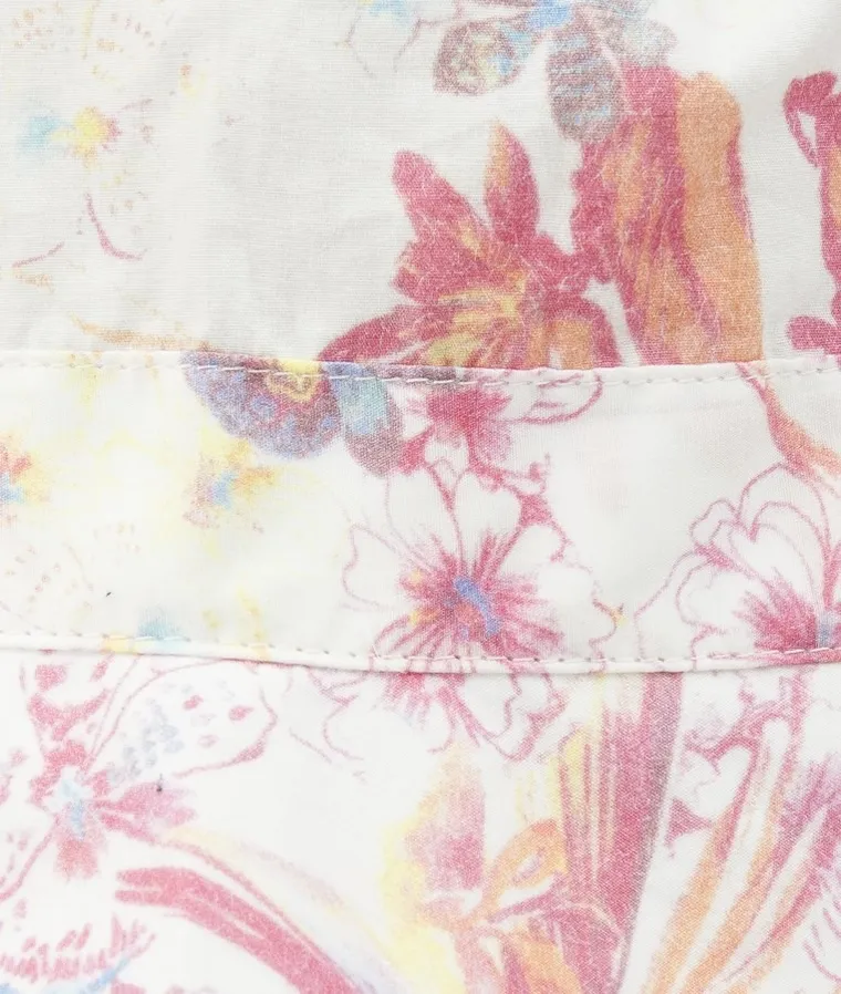 Kapelusz dziewczęcy, biały, kwiaty, Döll