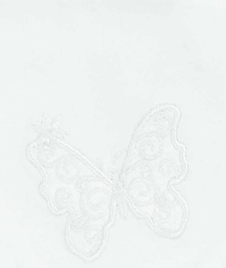 Kapelusz dziewczęcy, wiązany, biały, troczki, Döll