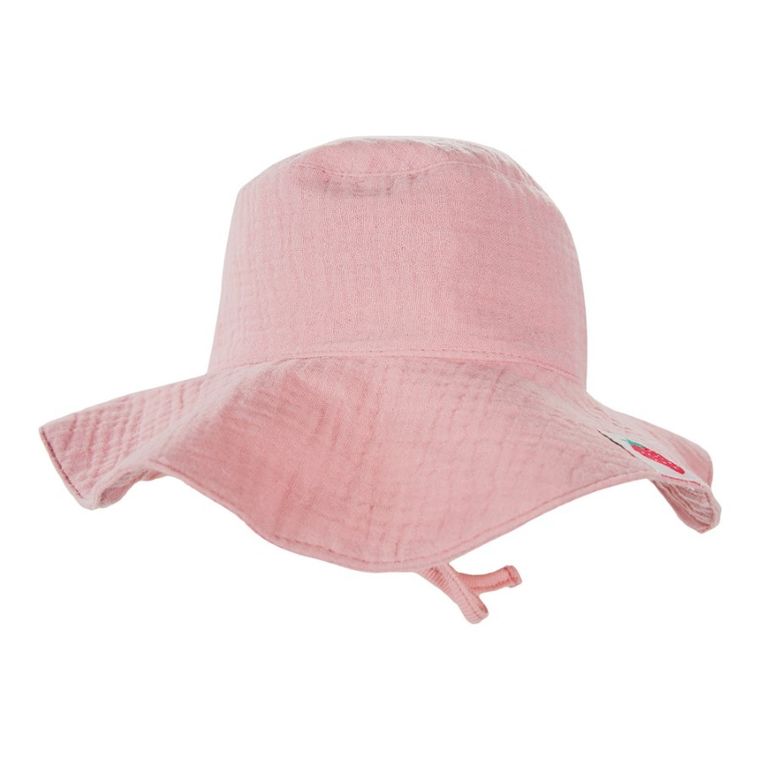 Kapelusz dziewczęcy, wiązany, różowy, Eevi