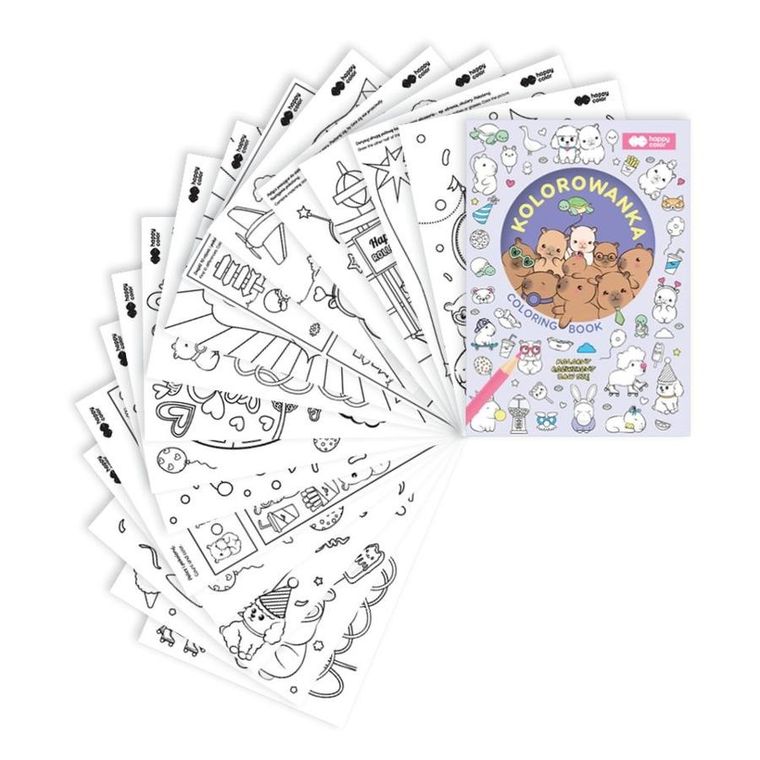 Kapibara Kapi Fun. Kolorowanka