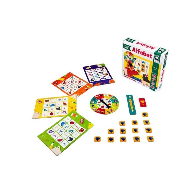 Kapitan Nauka. Alfabet Smart Bingo, gra edukacyjna