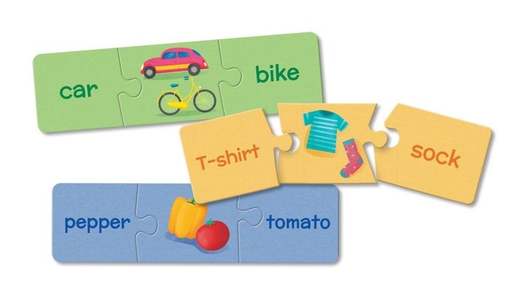 Kapitan Nauka. Angielski. Pierwsze słówka. Układanki malucha