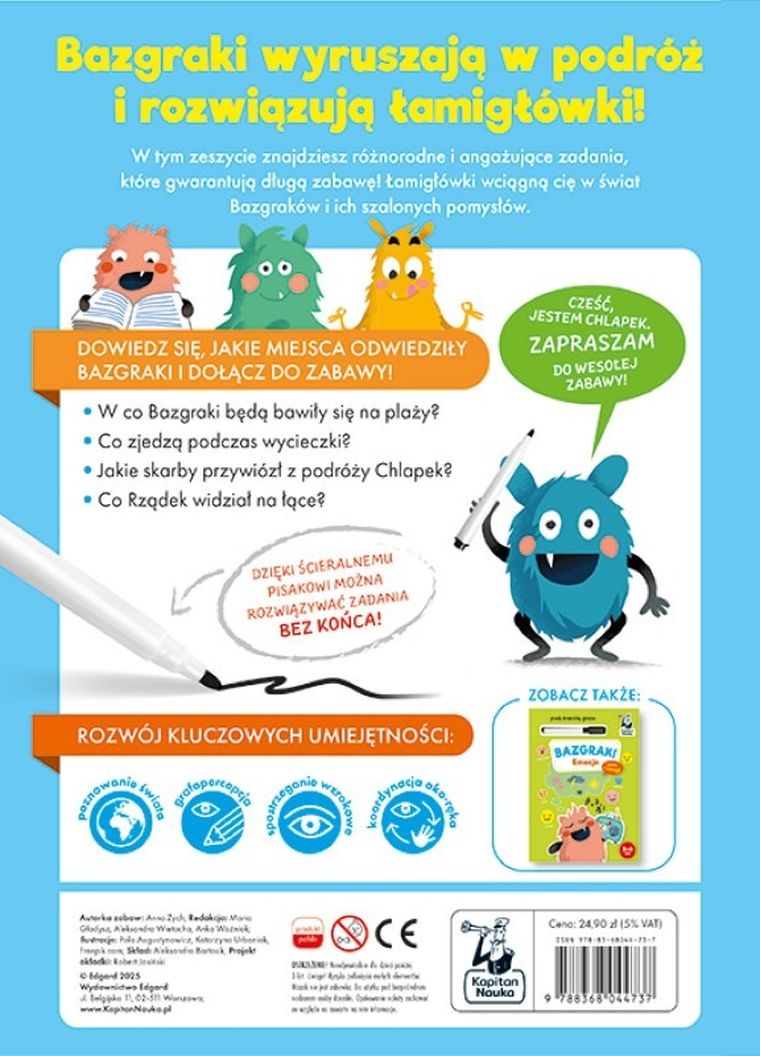 Kapitan Nauka. Bazgraki. W podróży. 3-6 lat