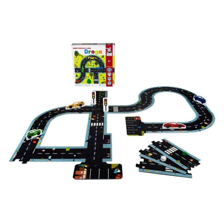Kapitan Nauka. duże puzzle z grą Droga