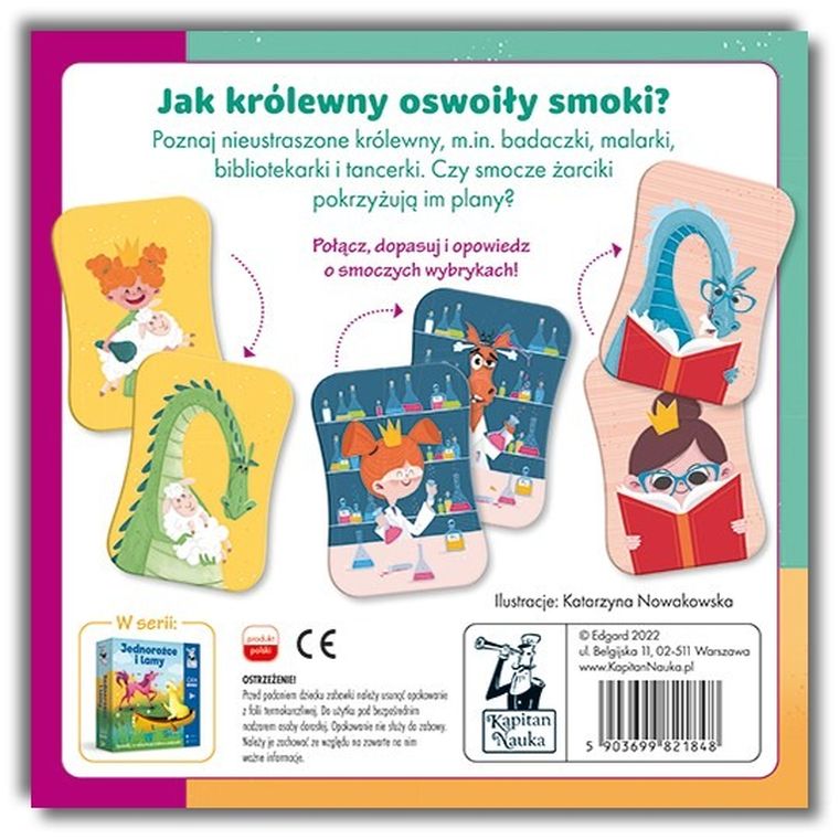 Kapitan Nauka. Królewny i smoki, gra memo