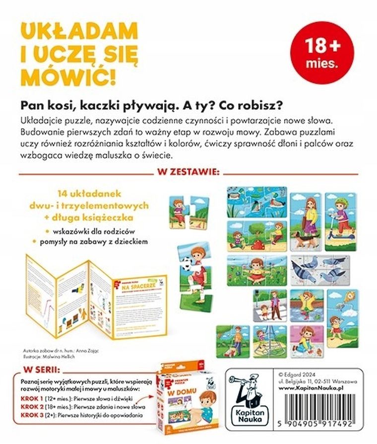 Kapitan Nauka. Na spacerze. Pierwsze puzzle