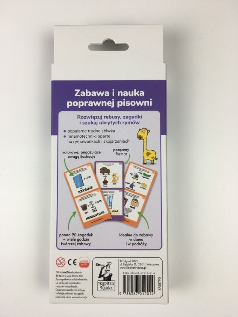 Kapitan Nauka. Ortografia 6-9 lat. Zagadki obrazkowe