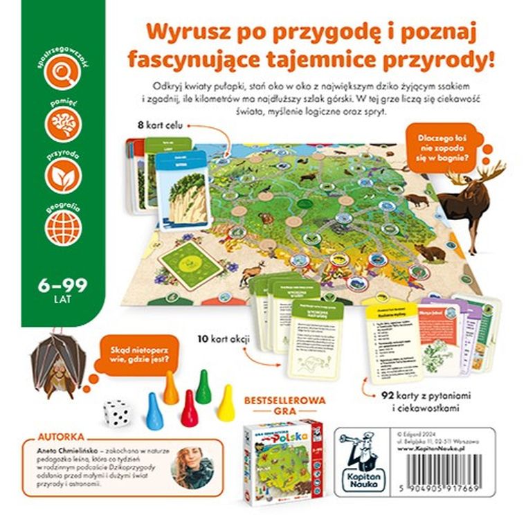 Kapitan Nauka. Polska przyroda, gra edukacyjna