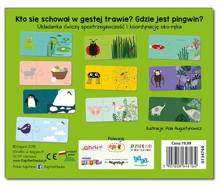 Kapitan Nauka. Układanki malucha. Znajdź zwierzę