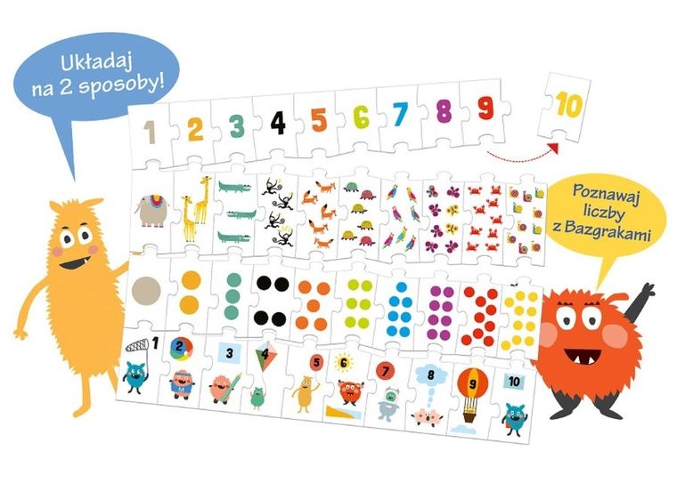 Kapitan Nauka. Zabawa w liczenie, układanka edukacyjna