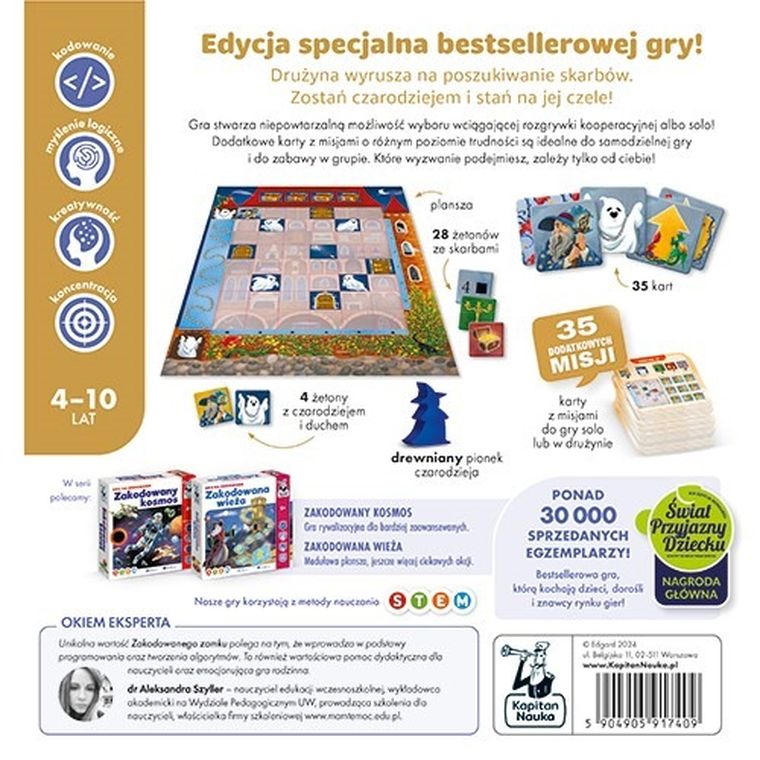 Kapitan Nauka, Zakodowany zamek, gra na kodowanie, edycja specjalna