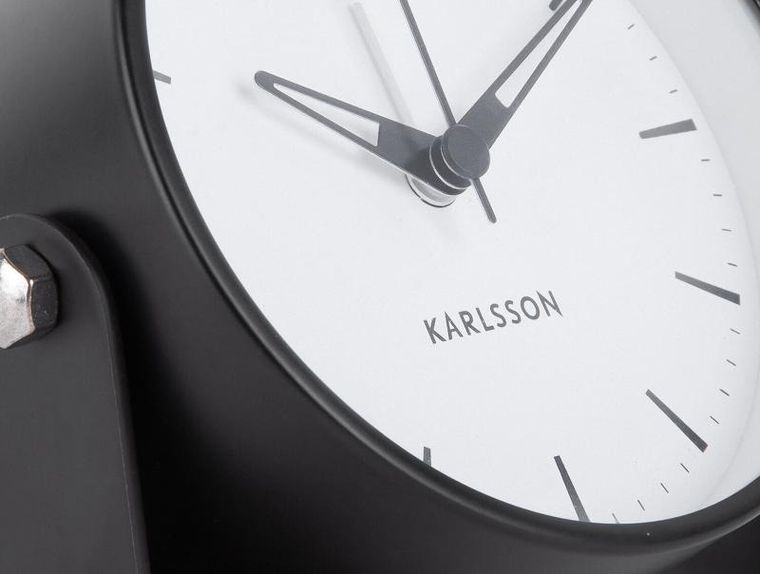 Karlsson, budzik minimalistyczny Calm, Ø 9.5 cm
