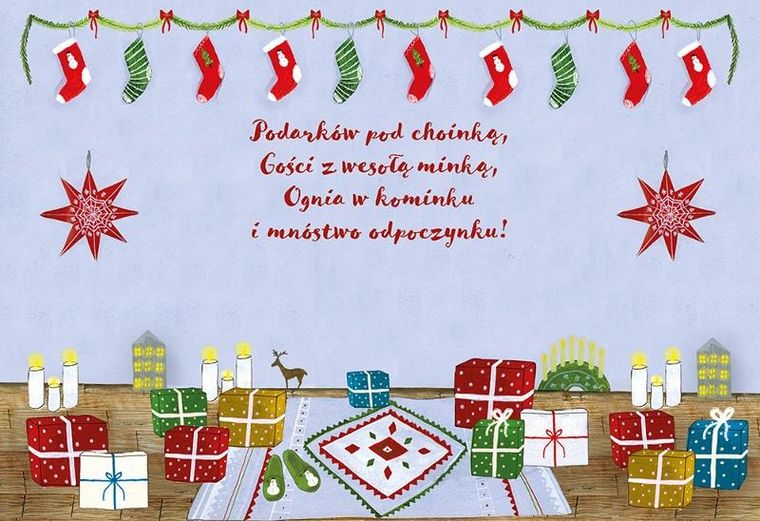 Karnet B6, Boże Narodzenie, kominek