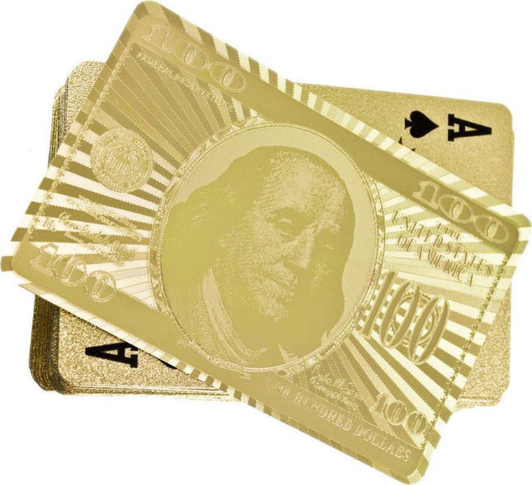 Karty do gry, złote