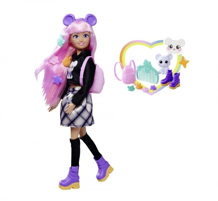Kawaii Hi, Cora i Kurumi, lalka z figurką myszki, zestaw z akcesoriami