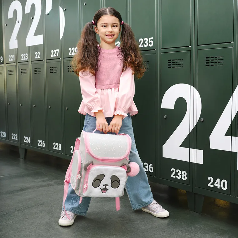 Kayokki, tornister szkolny, Panda szara