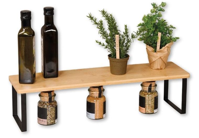 Kesper, bambusowa półka kuchenna na blat, 55-15 cm