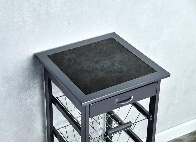 Kesper, mobilny barek kuchenny z szufladą i koszami, 36-77 cm