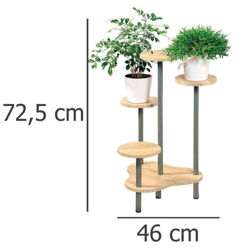 Kesper, stojak na kwiaty doniczkowe, kwietnik z 4 półkami