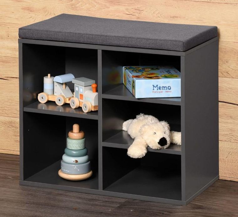 Kesper, szafka na buty z siedziskiem, 5 przegródek, MDF