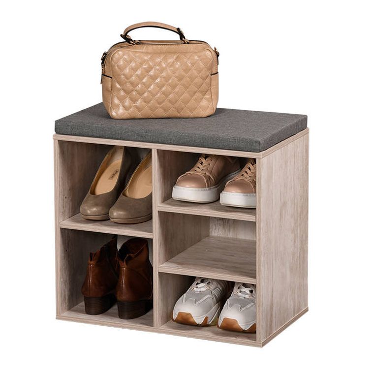 Kesper, szafka na buty z siedziskiem, 5 przegródek, MDF