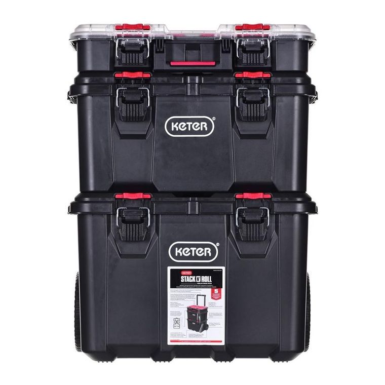 Keter, zestaw 3 skrzynek stack"n"roll keter