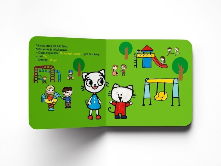 Kicia Kocia. Kitty Kotty in the Playground.