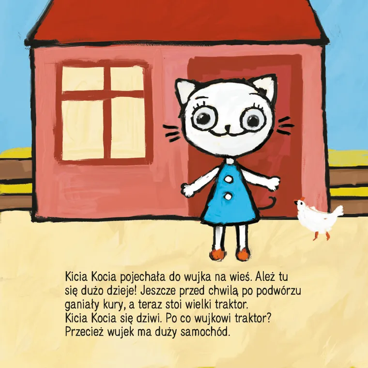Kicia Kocia na traktorze