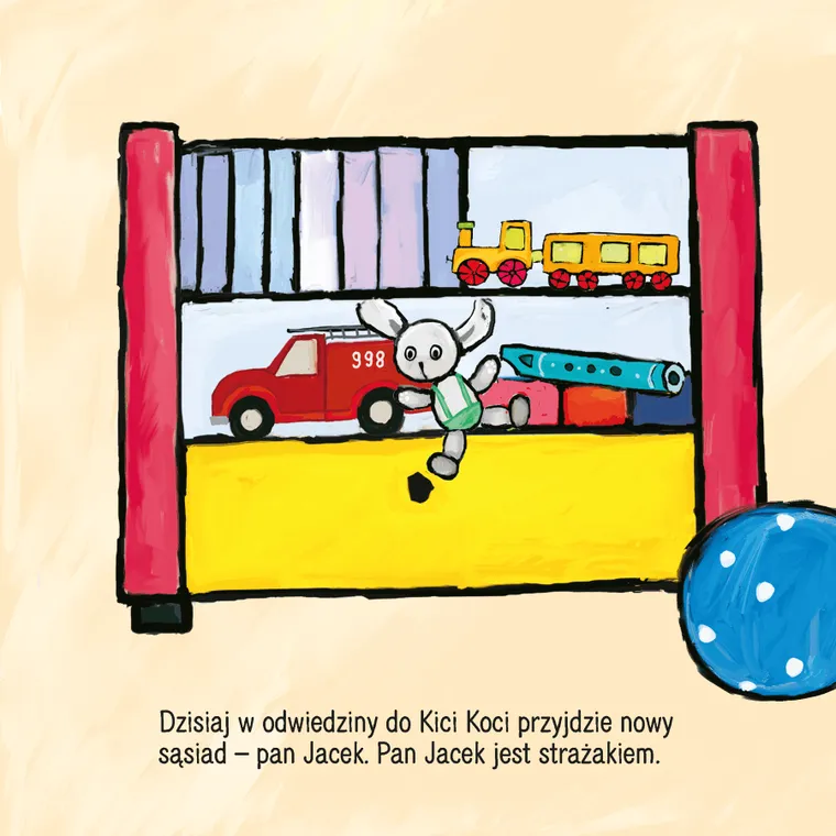 Kicia Kocia poznaje strażaka